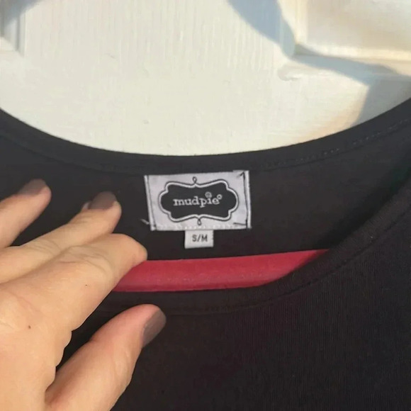 Mud Pie Black Long Sleeve Tunic Size S/M - Picture 2 of 3